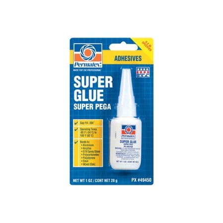 Permatex Permatex Automotive Super Glue 1 oz Bottle, Carded 49450